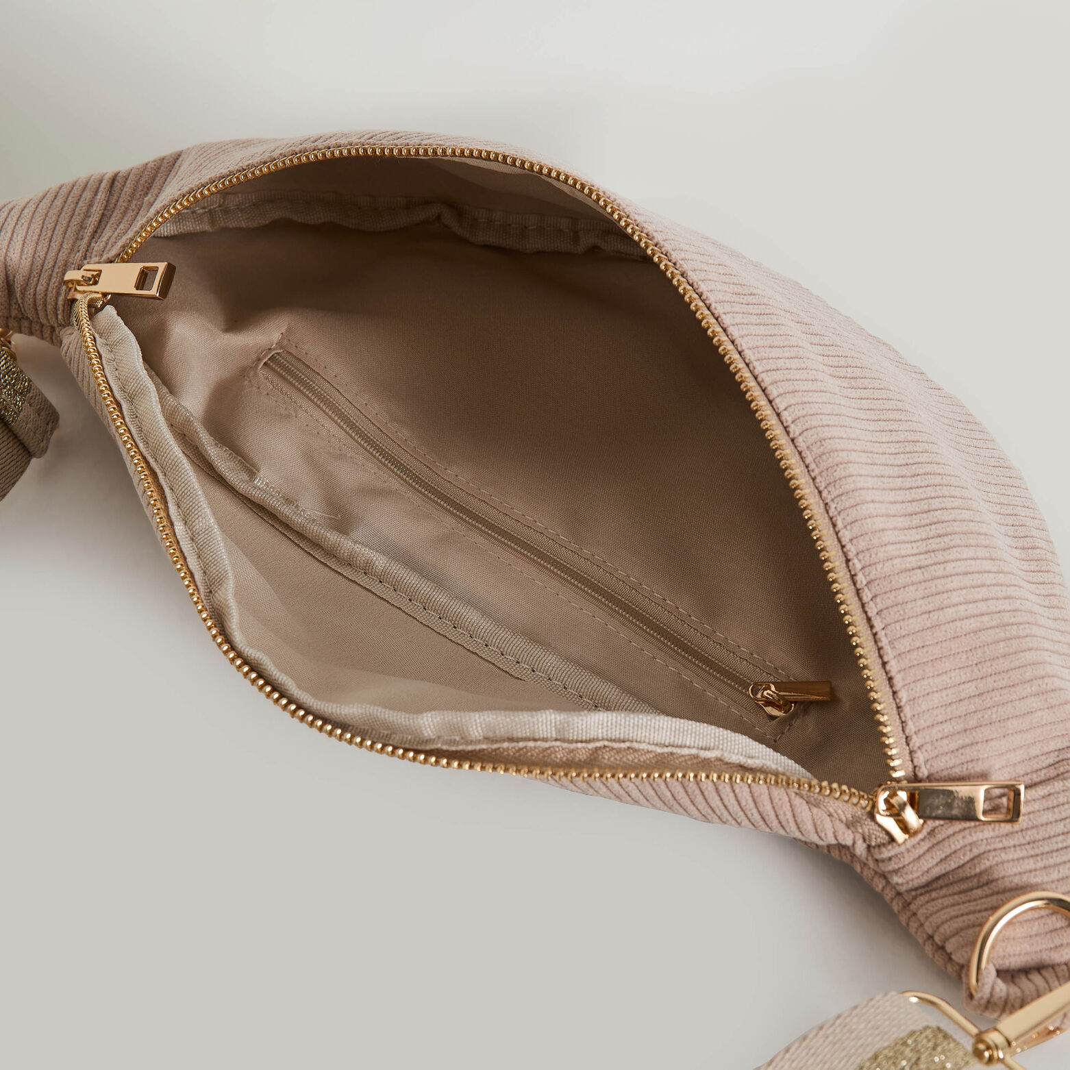 Sac banane velours femme