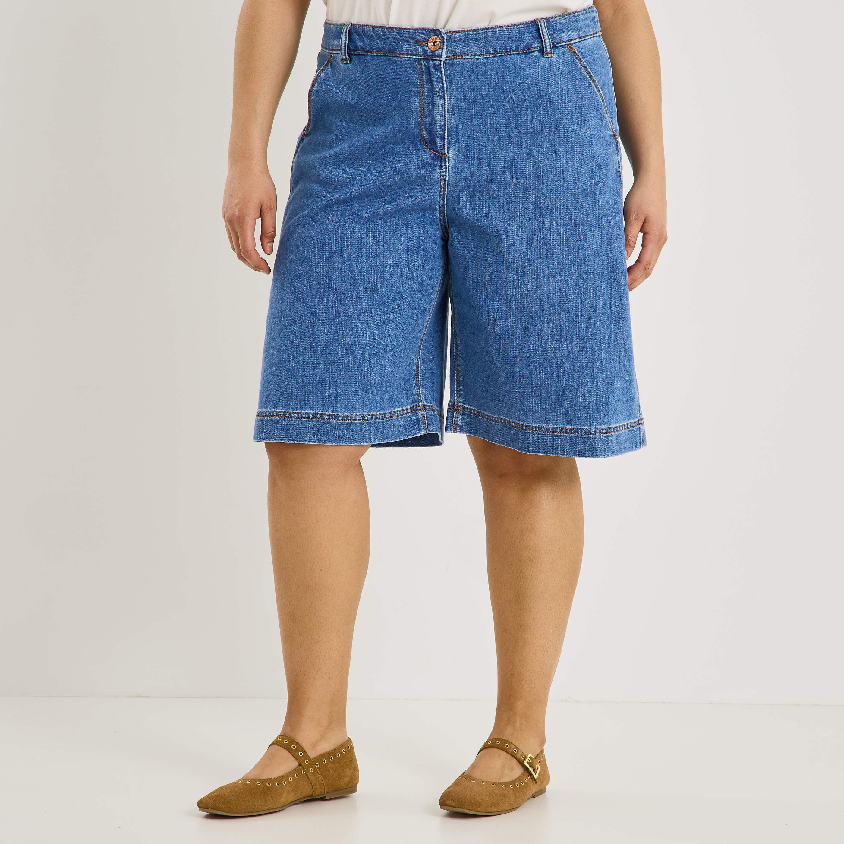 Bermuda en jean femme