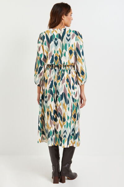 Robe mi-longue imprimée