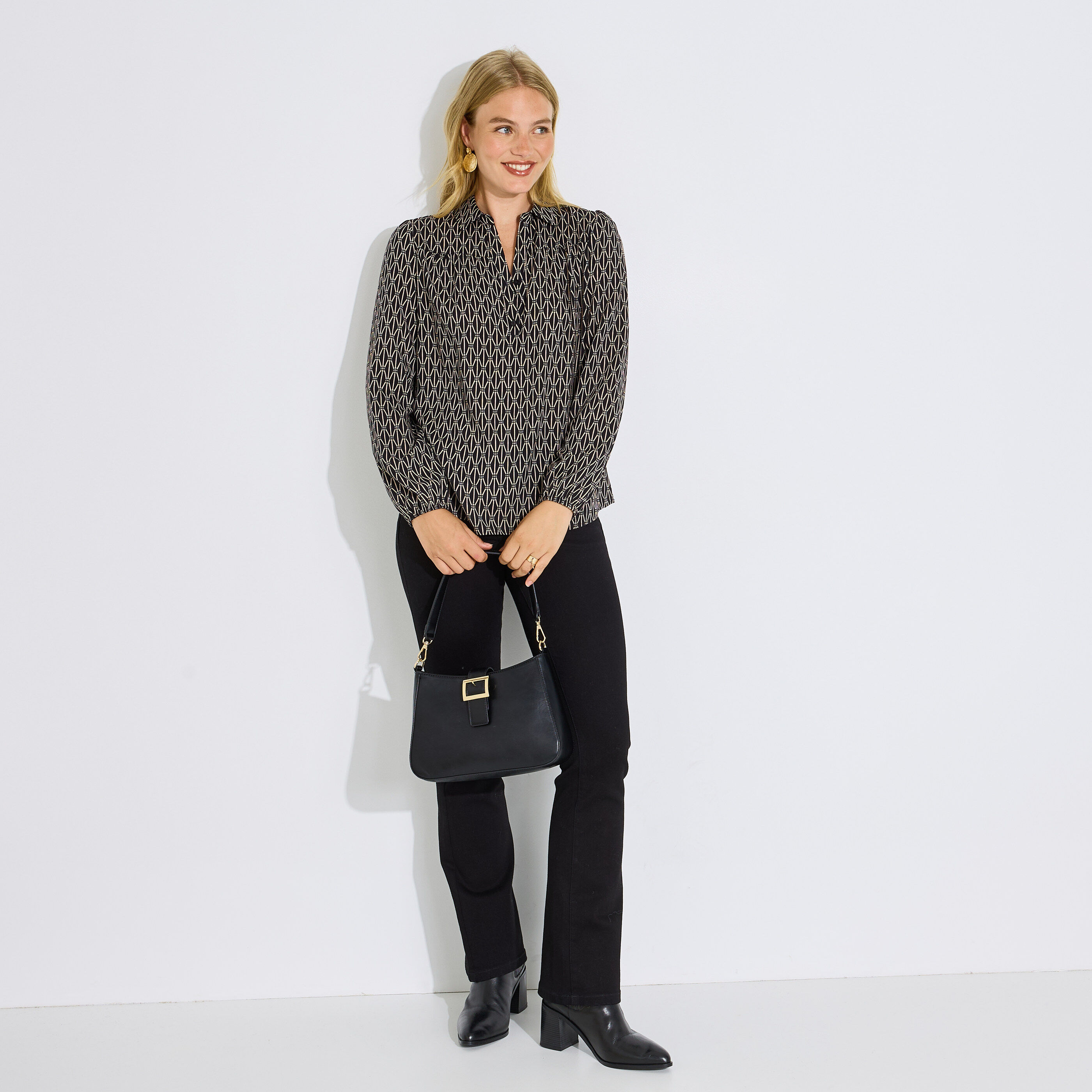 Blouse imprim&eacute;e femme