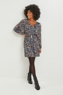Robe col V femme