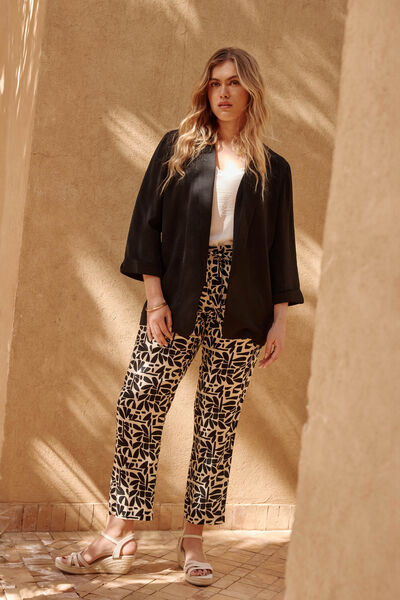 Pantalon fluide imprimé femme