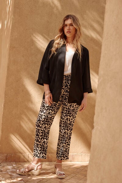 Pantalon fluide imprimé femme