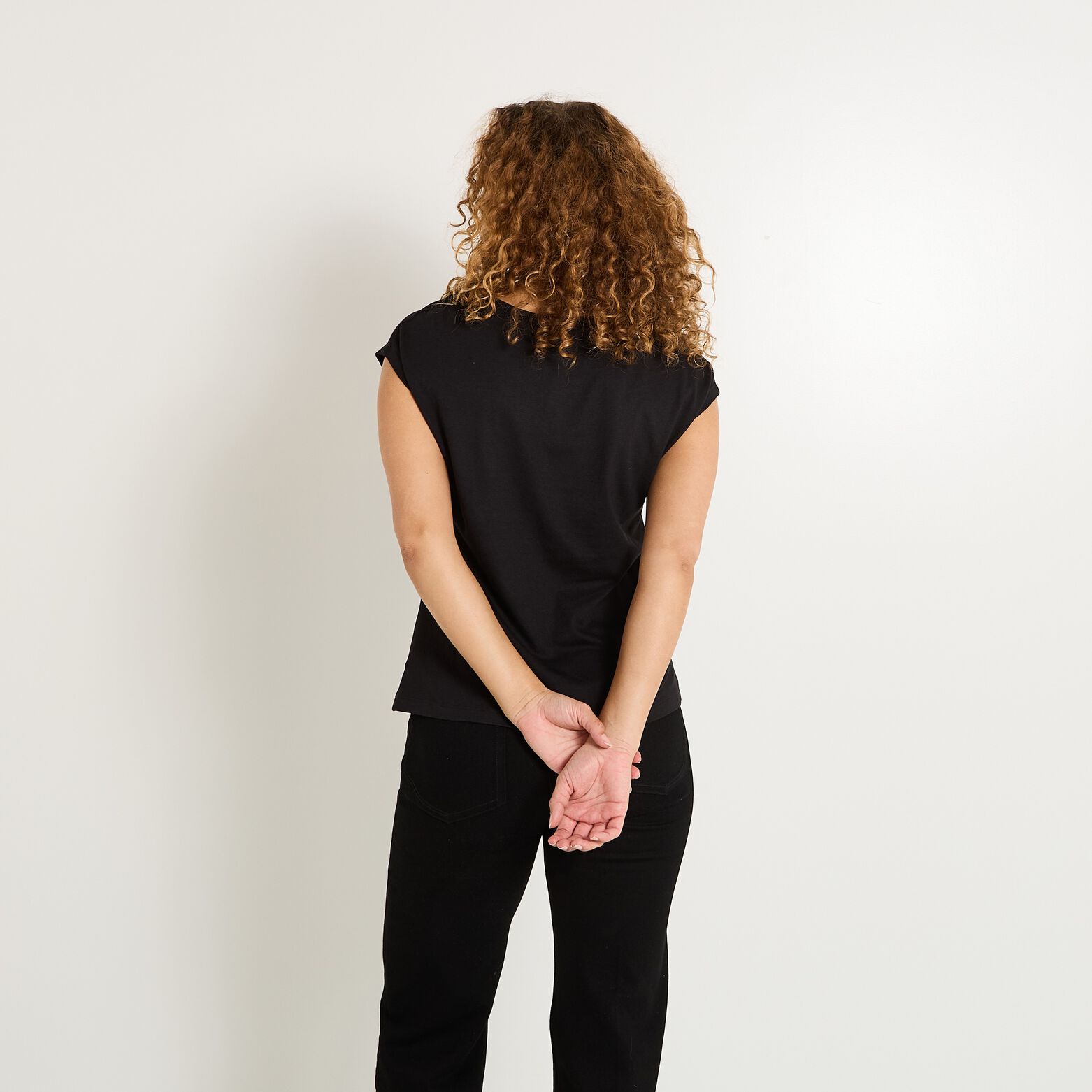 T-shirt col V femme