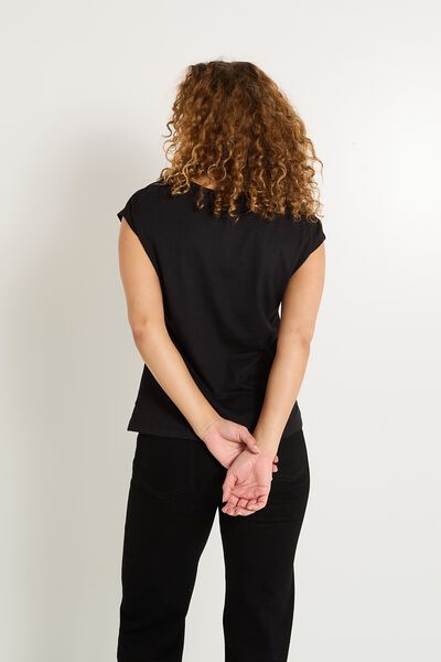 T-shirt col V femme