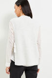 Pull sans manches ouverture femme