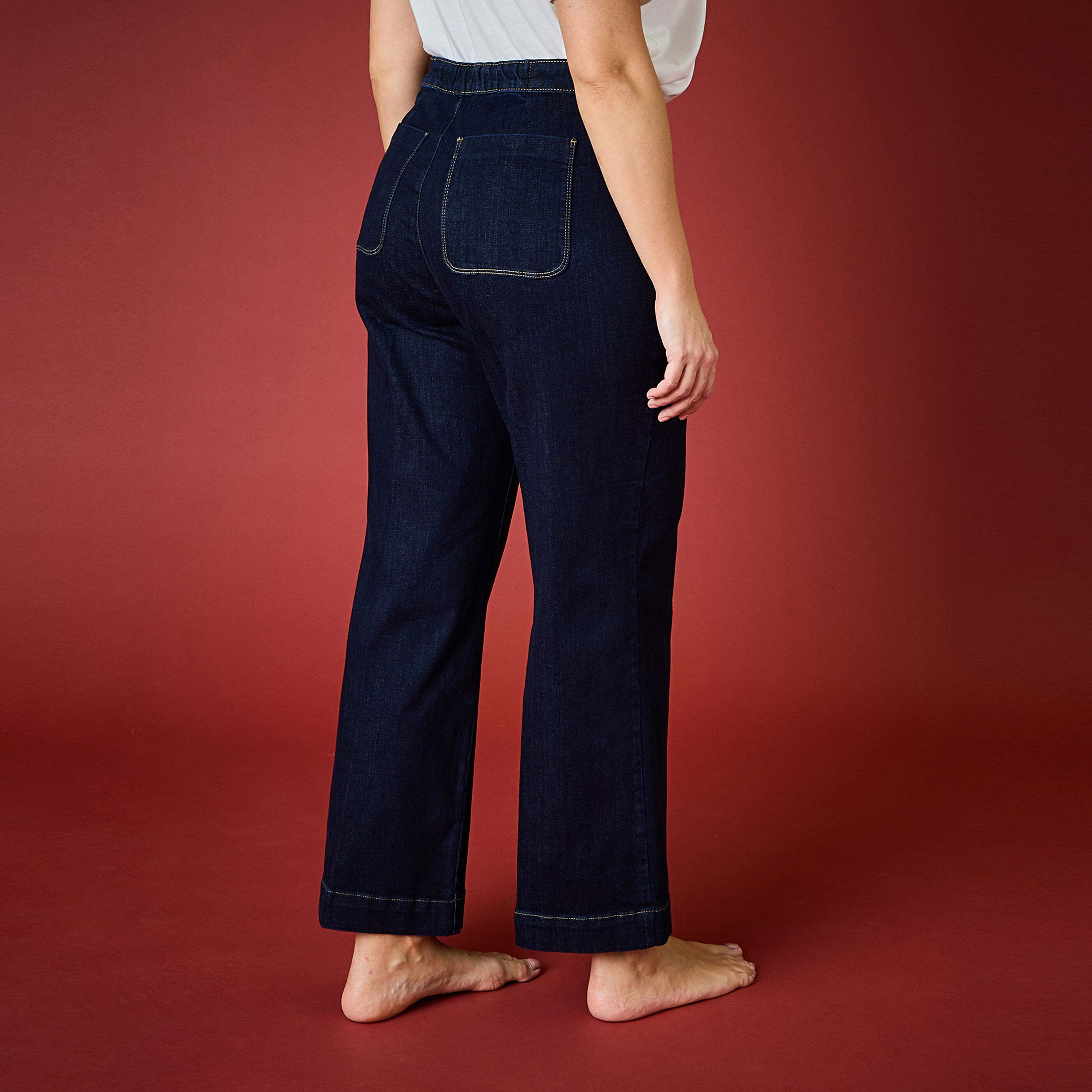 Jean flare POMPON F02 femme