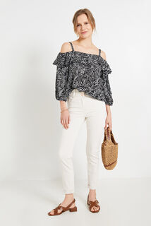 Blouse épaules dénudées femme