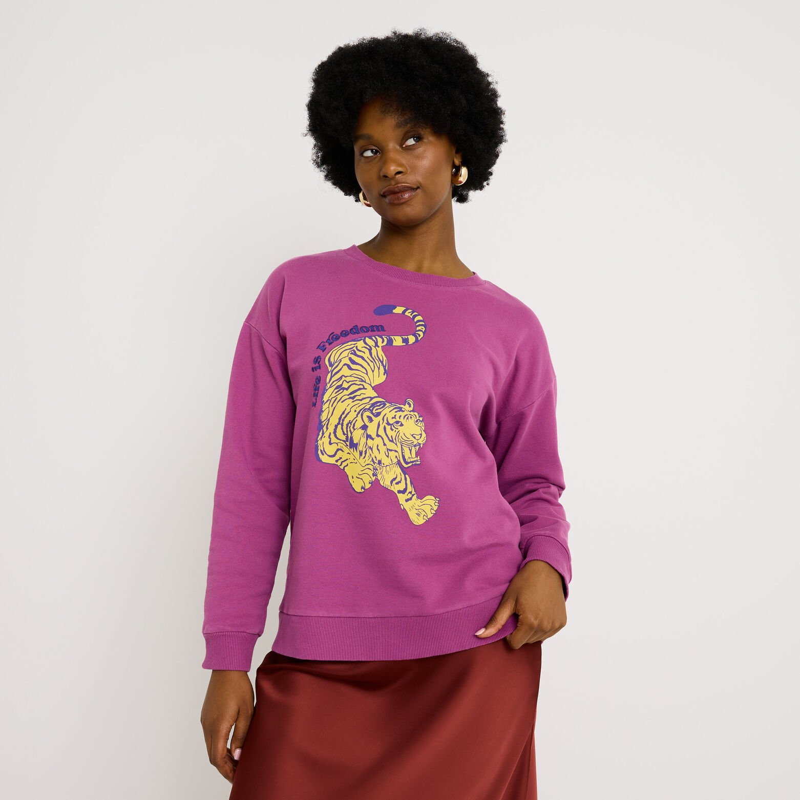 Sweat col rond femme