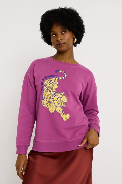 Sweat col rond femme