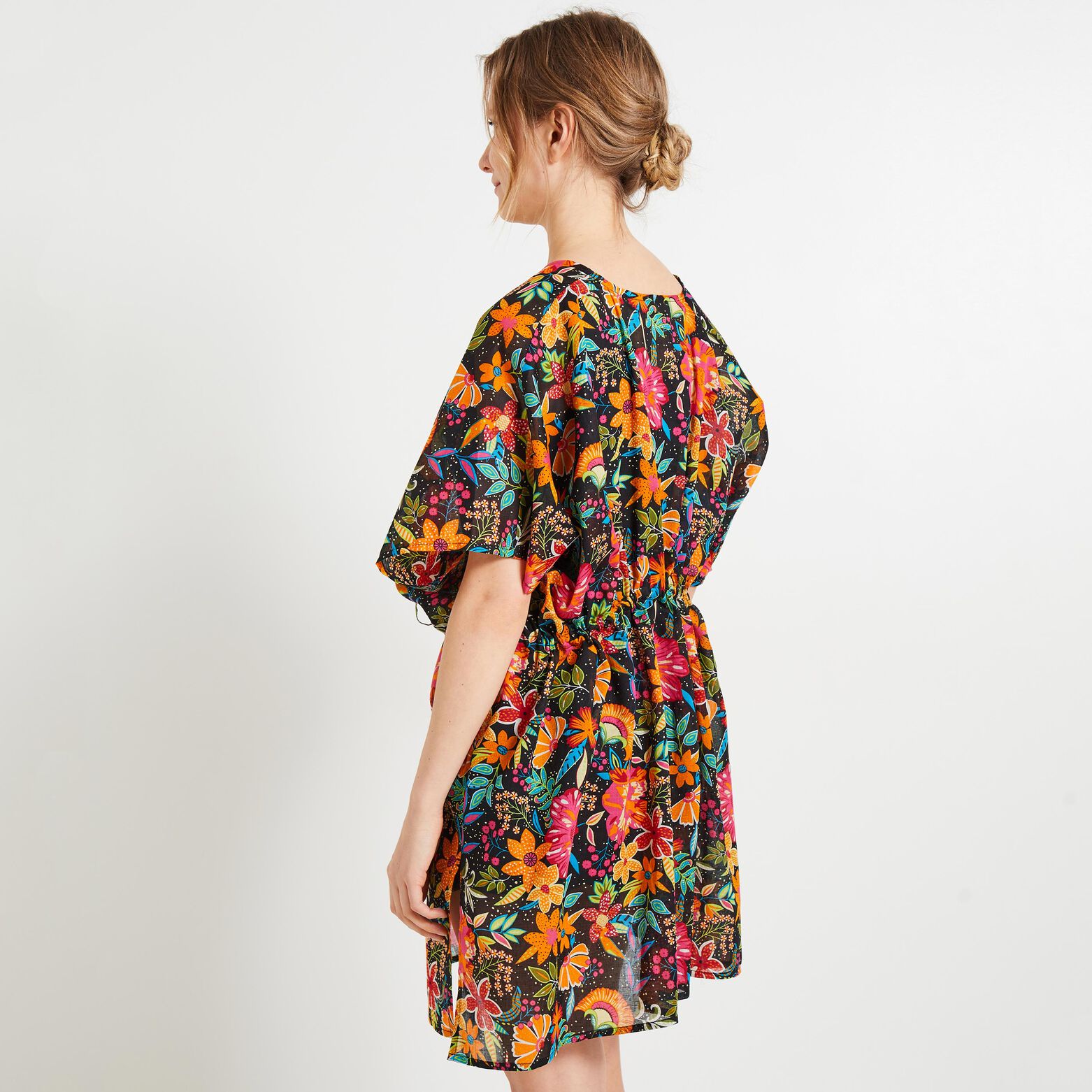 Paréo imprimé tropical femme