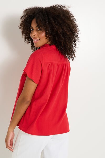 Blouse brodée femme