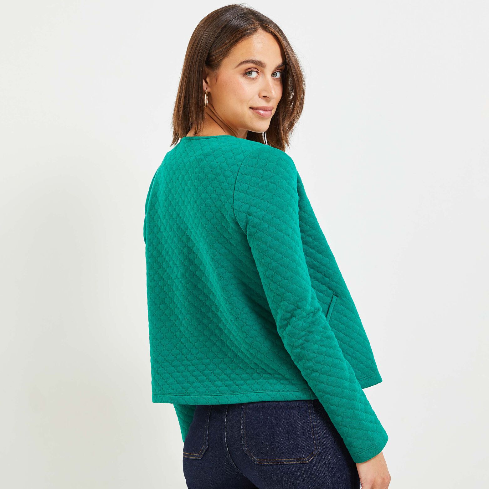 Veste maille matelassée femme