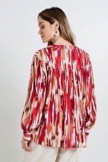 Blouse col V femme