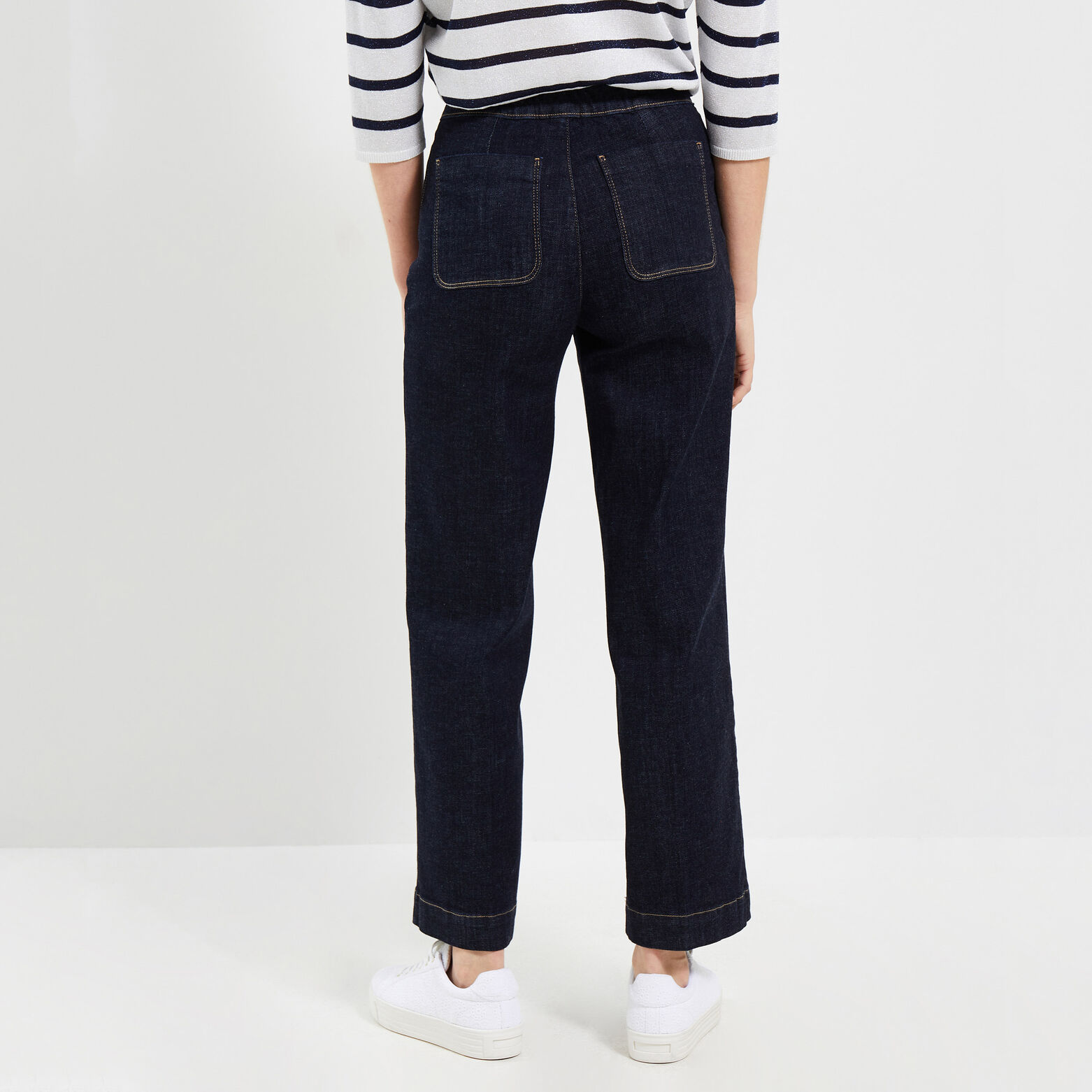 Jean flare POMPON femme