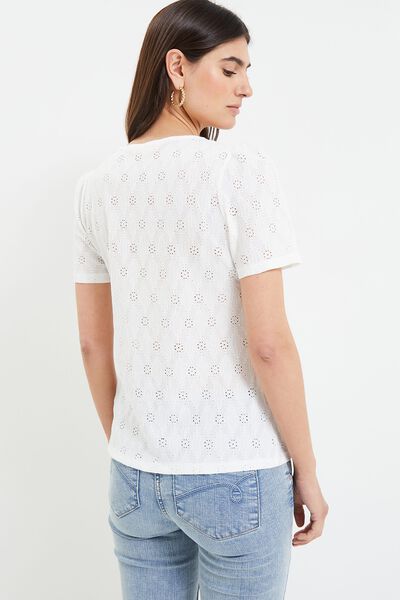 Tshirt maille ajourée femme
