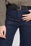 Ceinture à bords ondulés femme