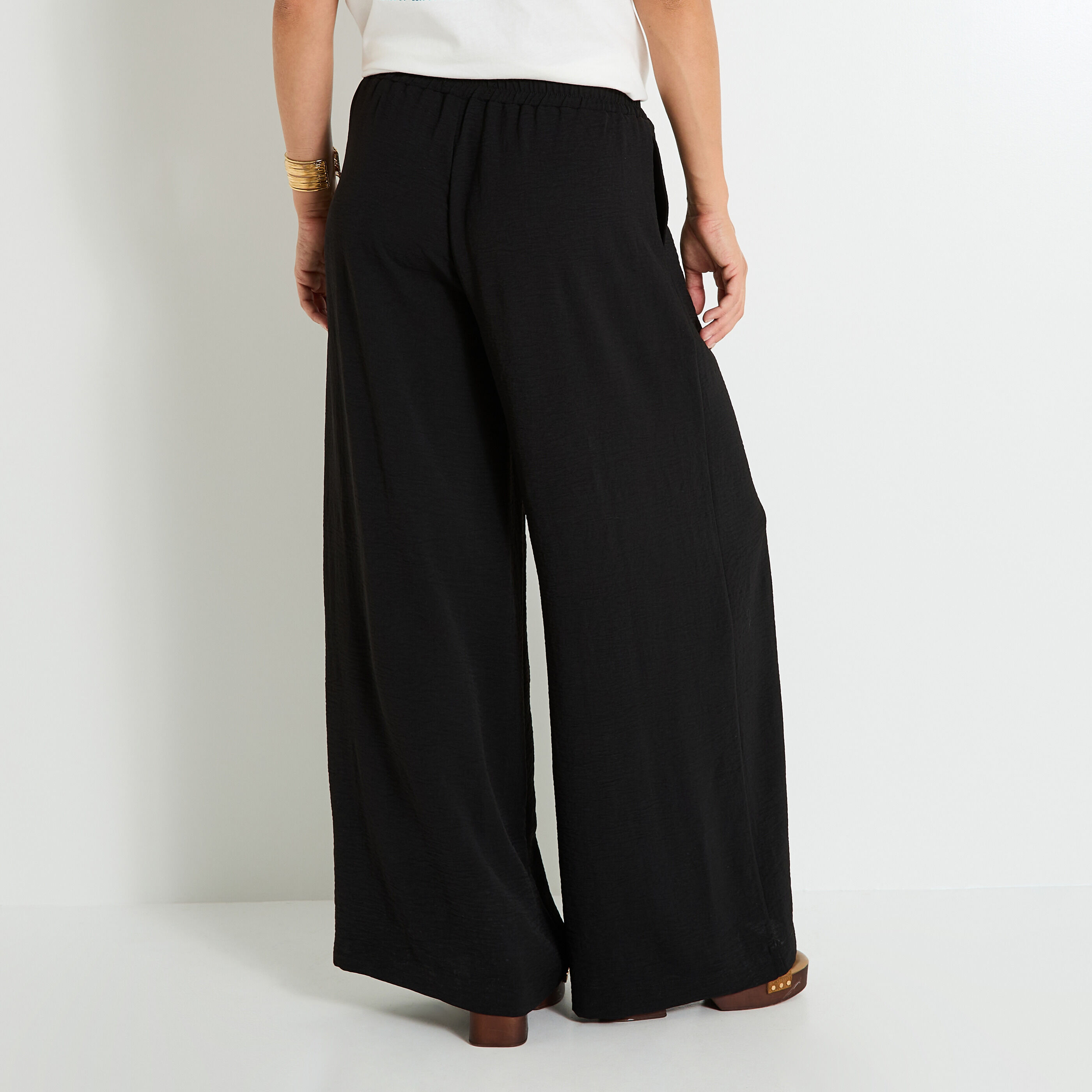 Pantalon large fluide femme
