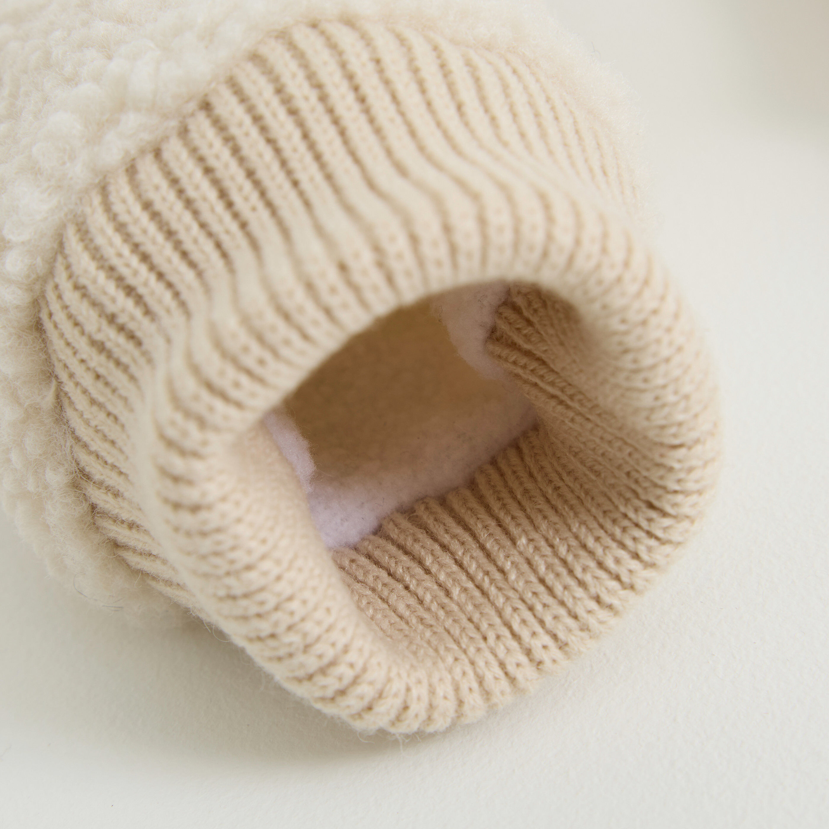 Moufles en sherpa femme