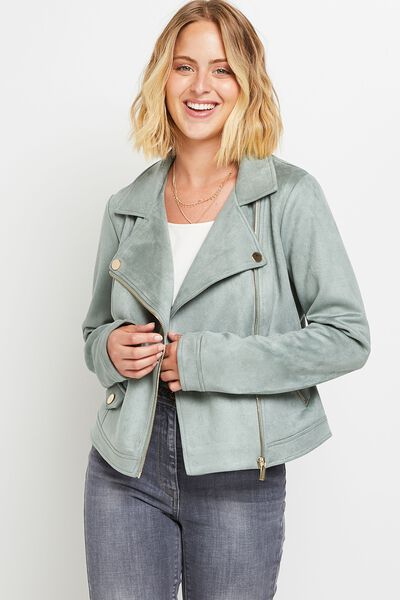 Blouson en suédine femme