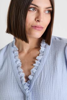 Chemise en gaze de coton femme
