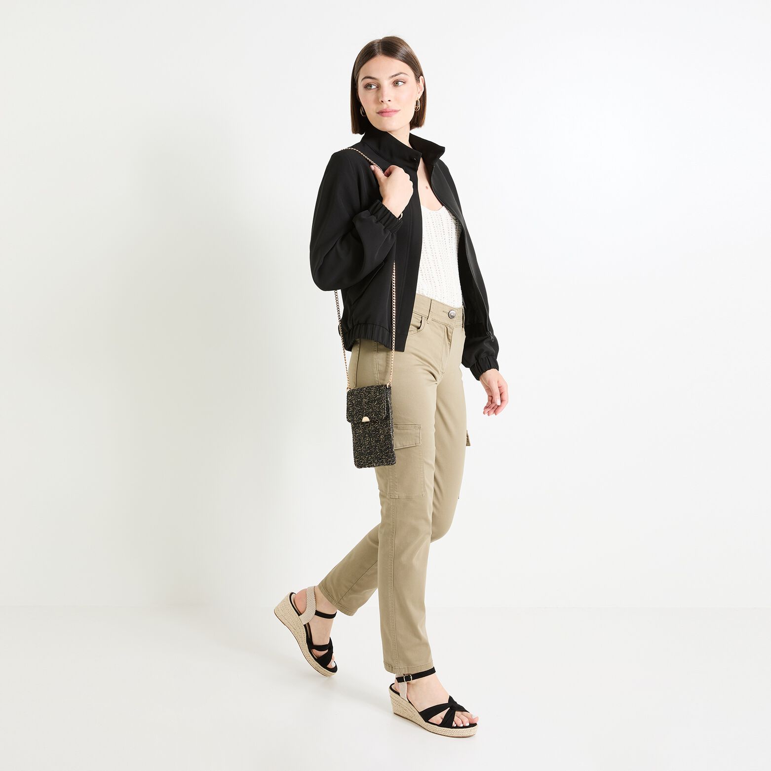 Blouson manches longues femme