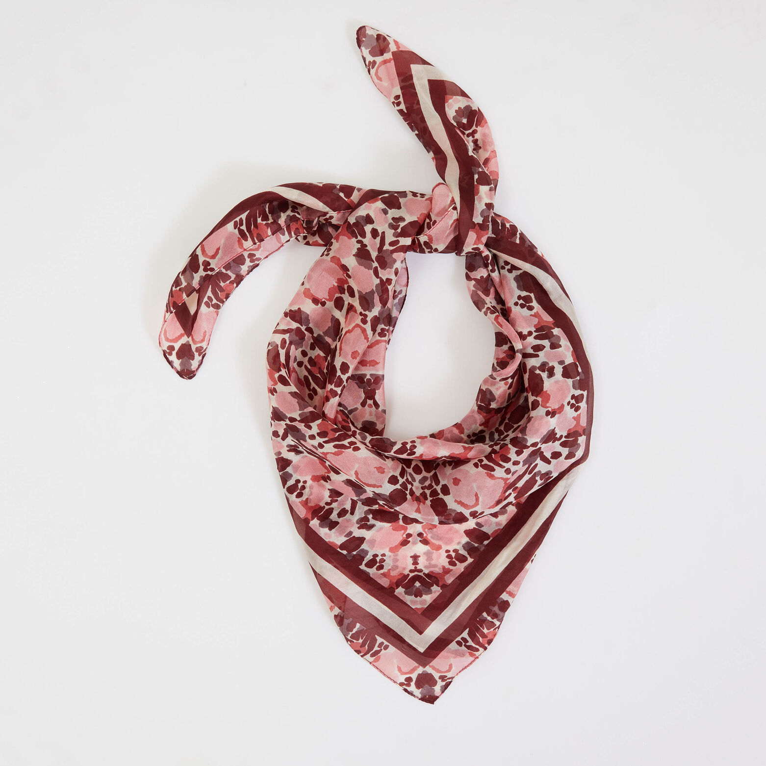 Foulard carré soie femme