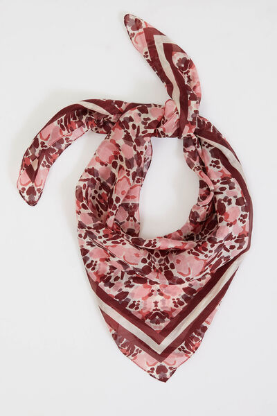 Foulard carré soie femme