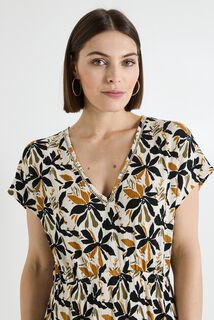 Robe col V femme