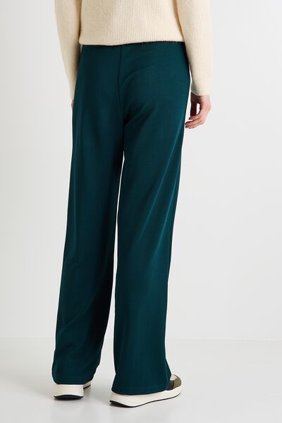 Pantalon large en maille femme