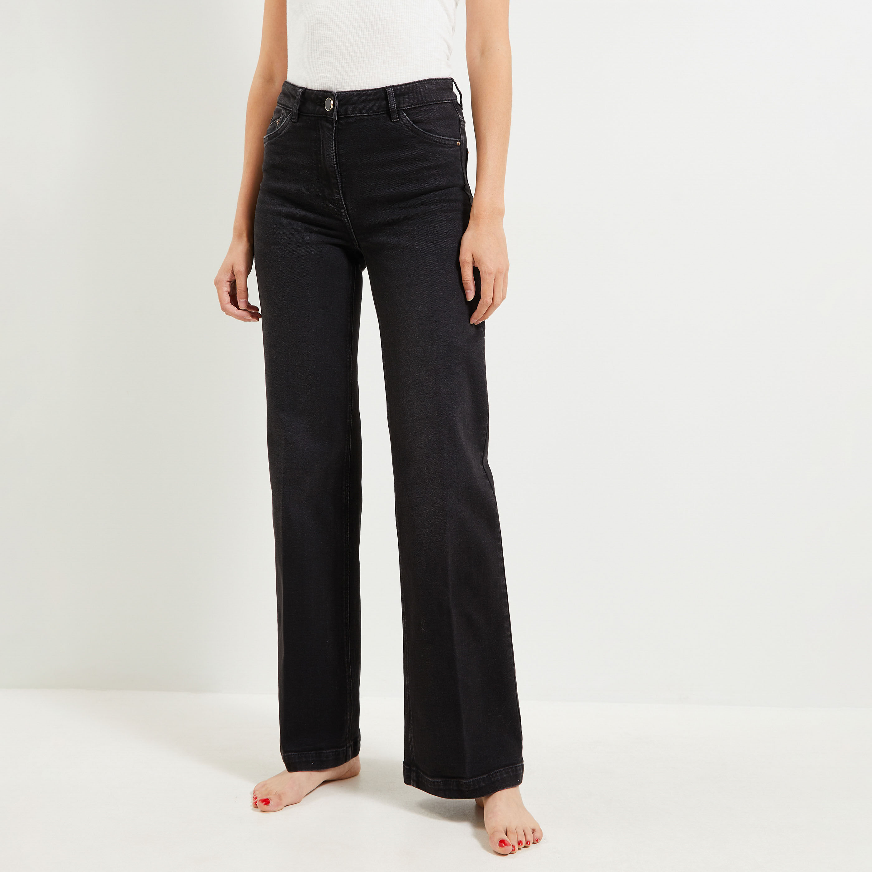 Jean large taille haute WOODSTOCK femme Graindemalice