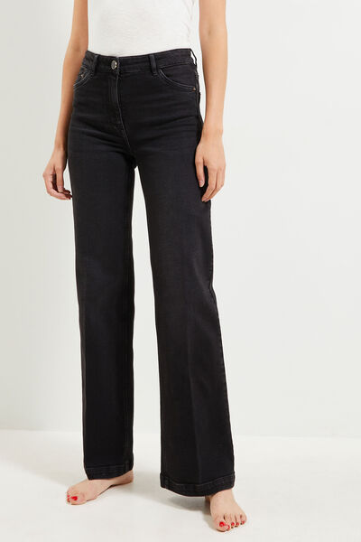 Jean large taille haute WOODSTOCK femme