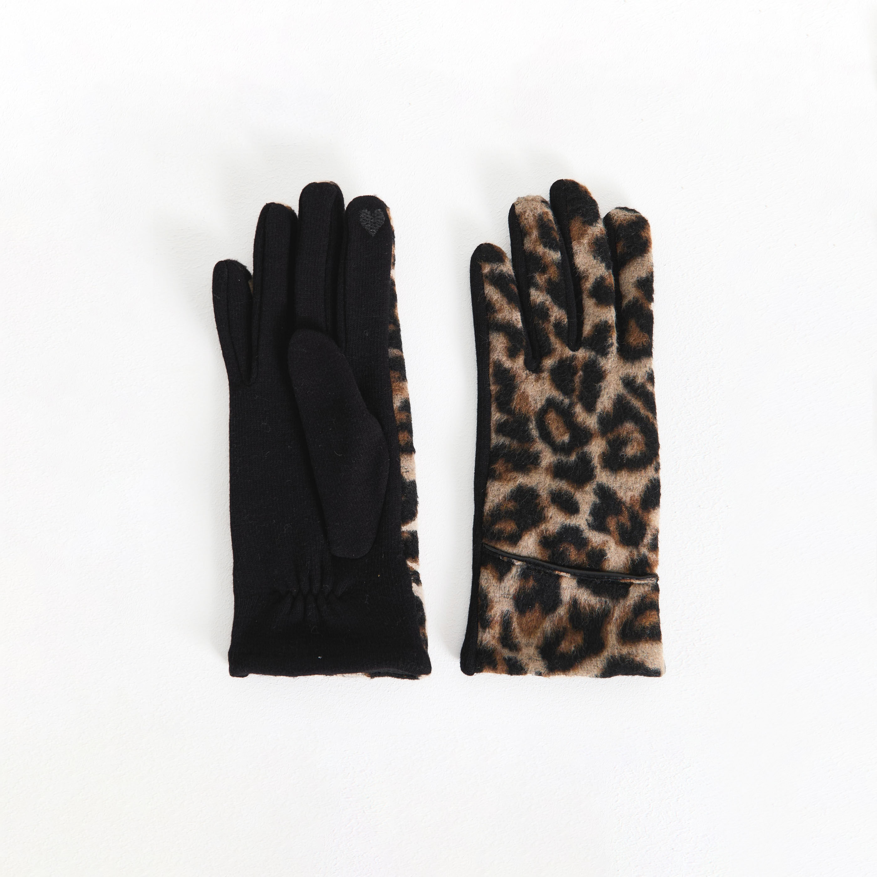 Gants l&eacute;opard femme