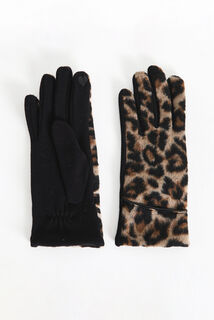 Gants léopard femme