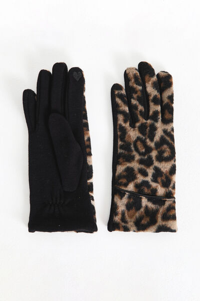Gants léopard femme