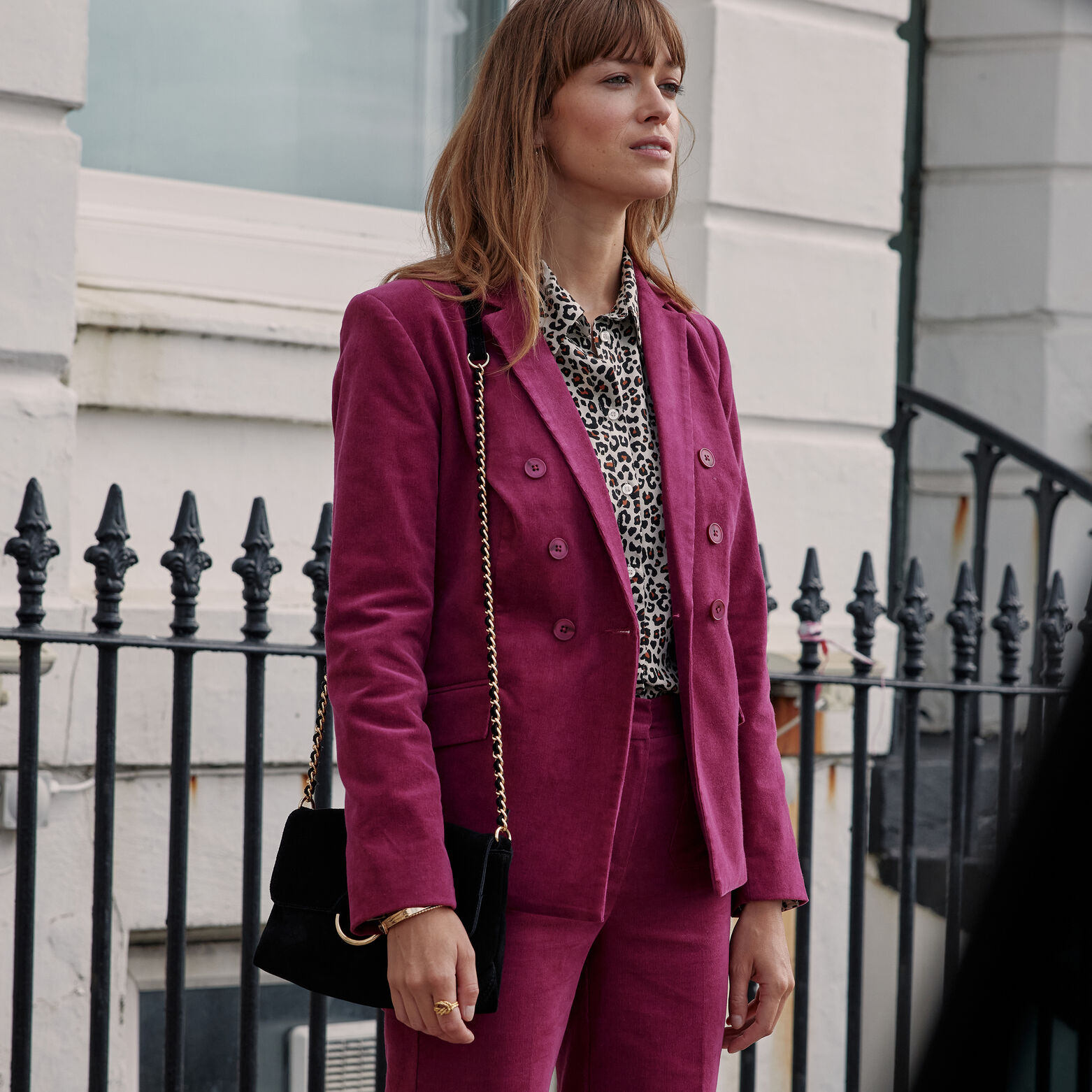 blazer velours femme