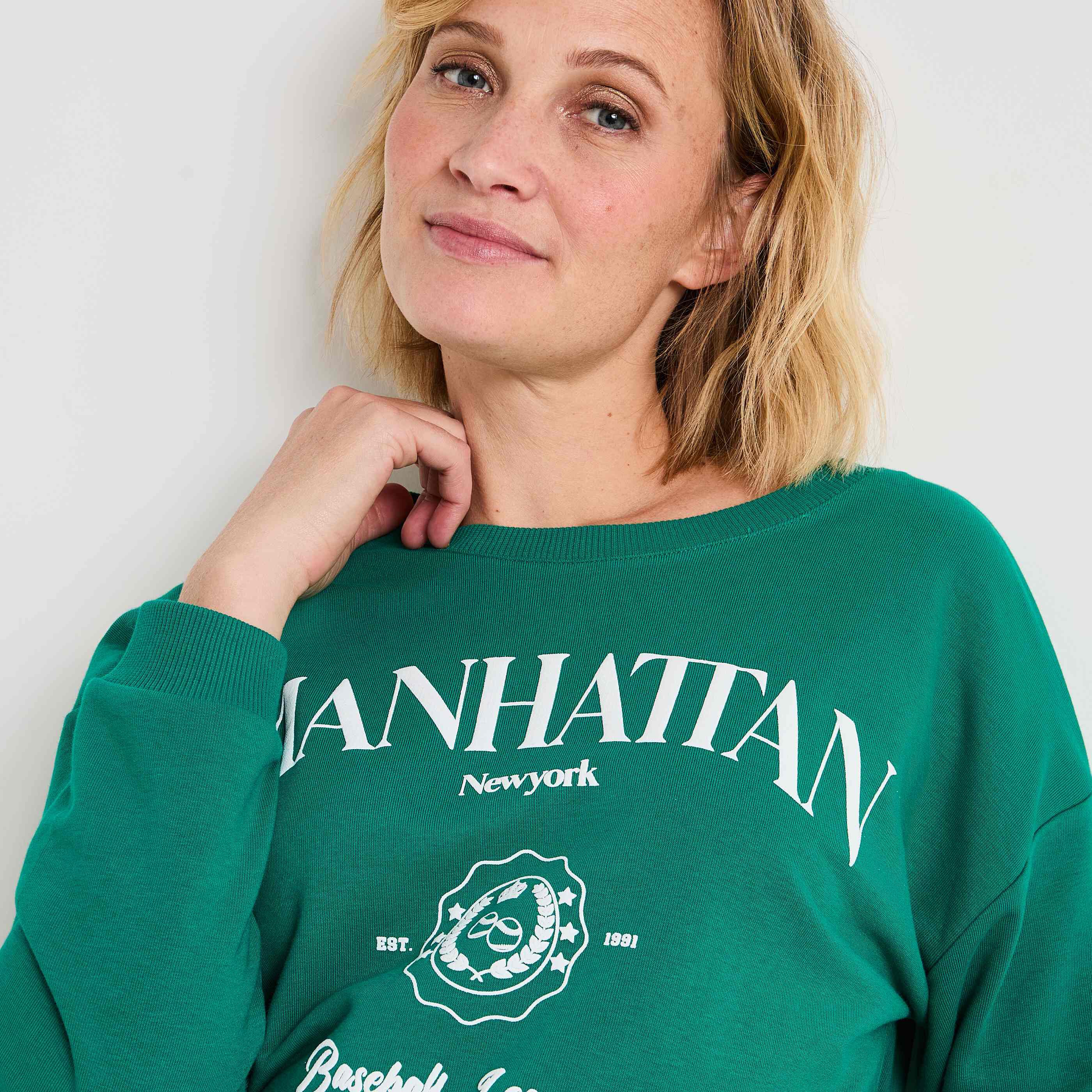 Sweat col rond femme