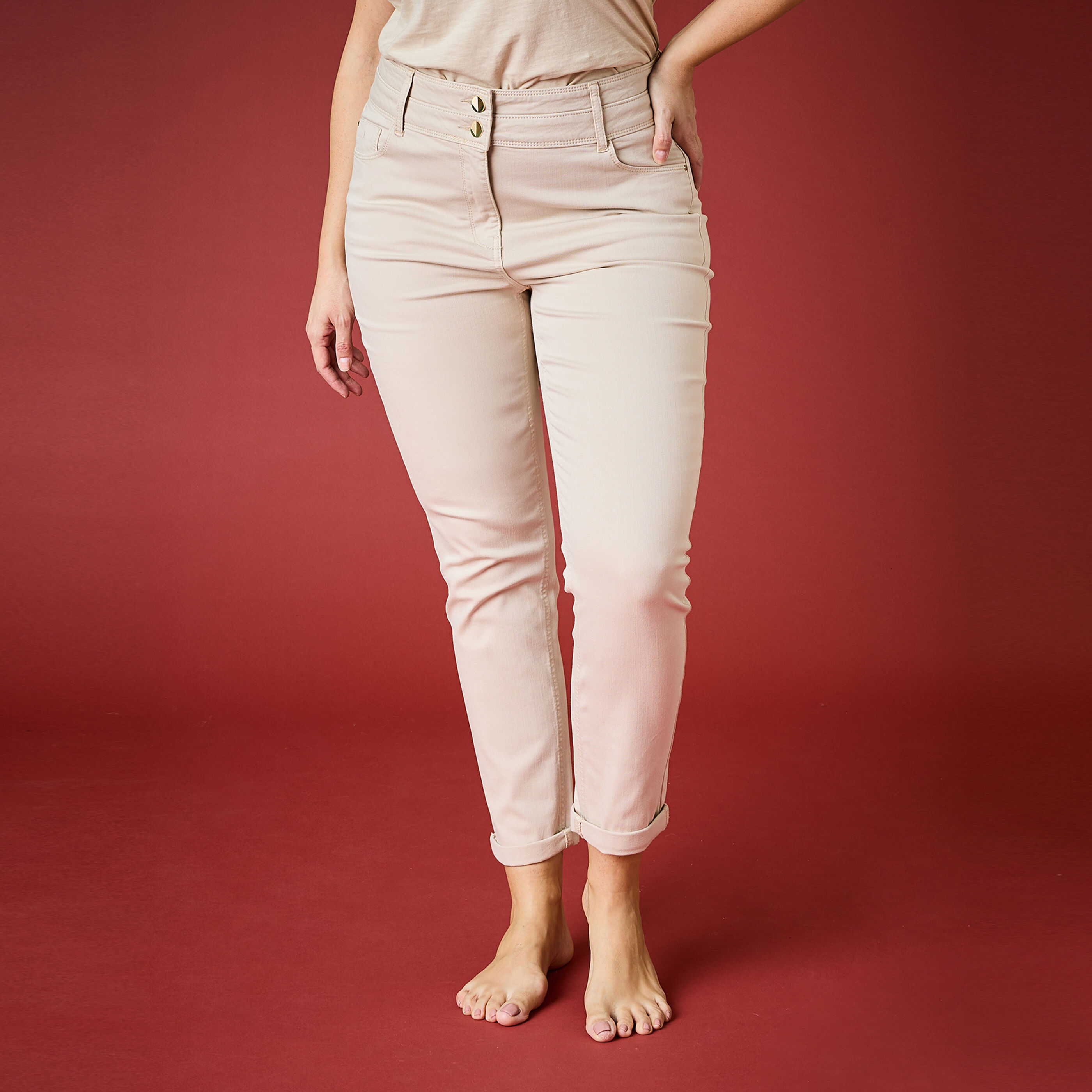 Jean raccourci HANOI R02 femme