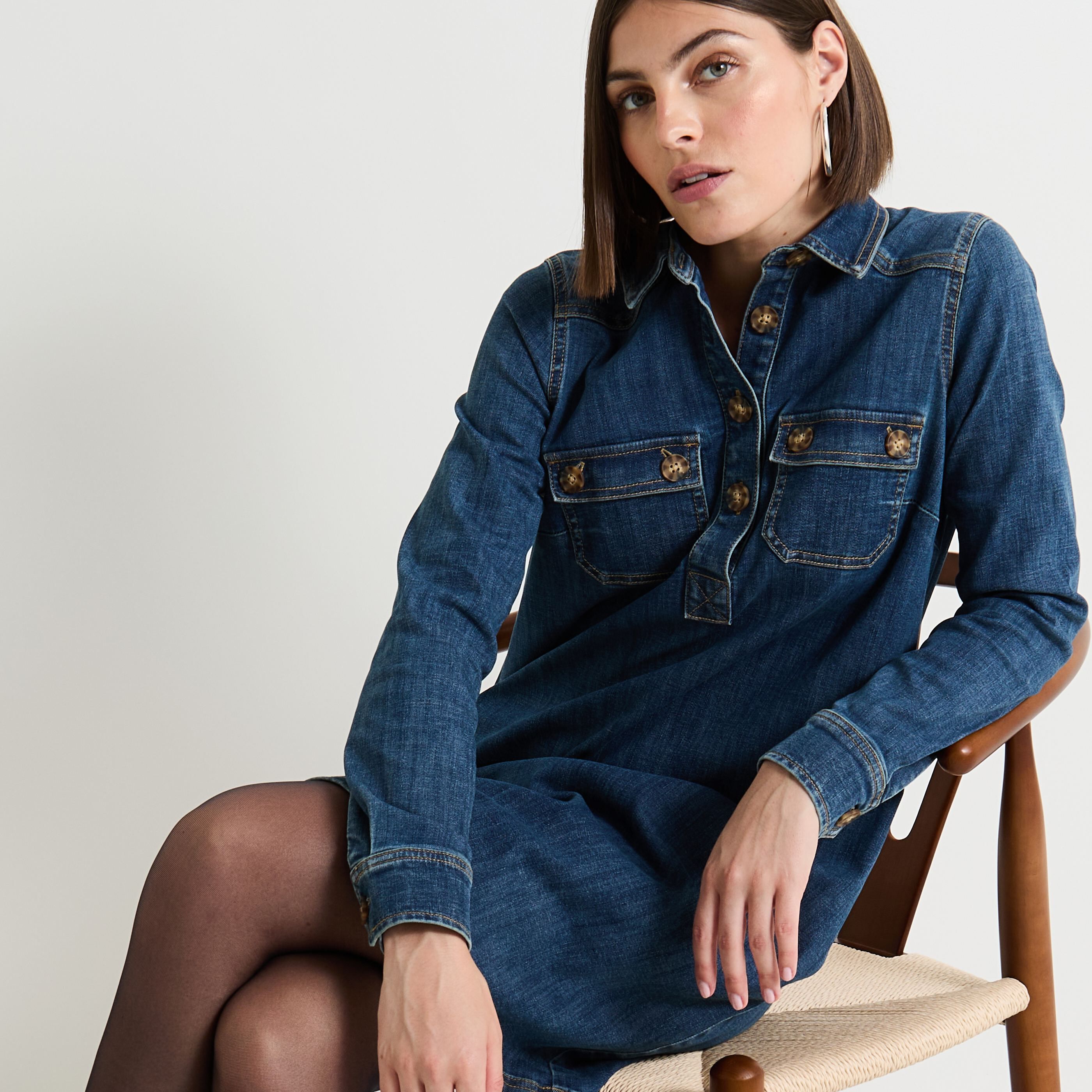 Robe en jean femme DARK STONE Graindemalice