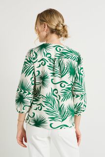 Blouse col V femme