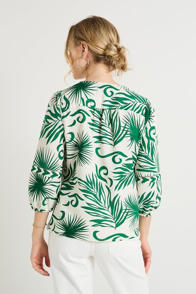Blouse col V femme