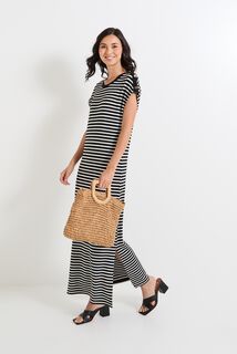 Robe col rond femme