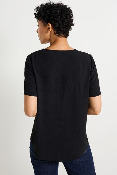 Blouse col V femme