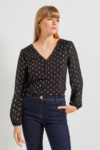 Tshirt col V femme