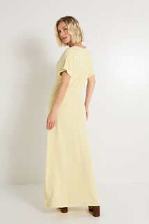 Robe longue en maille femme