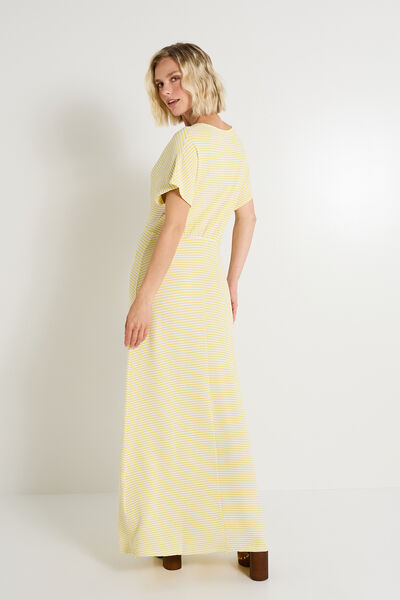 Robe longue en maille femme