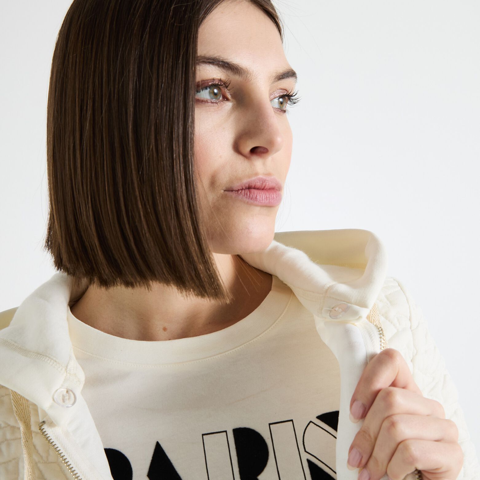 Bomber matelassé en maille femme