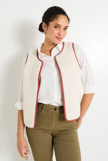 Gilet sans manches réversible femme