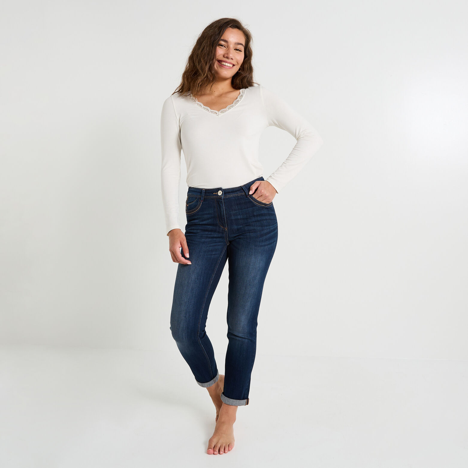 Jean raccourci TOKYO R01 femme