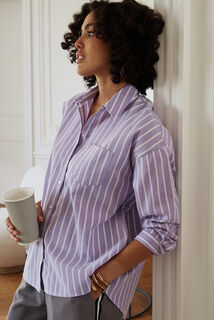 Chemise rayée femme